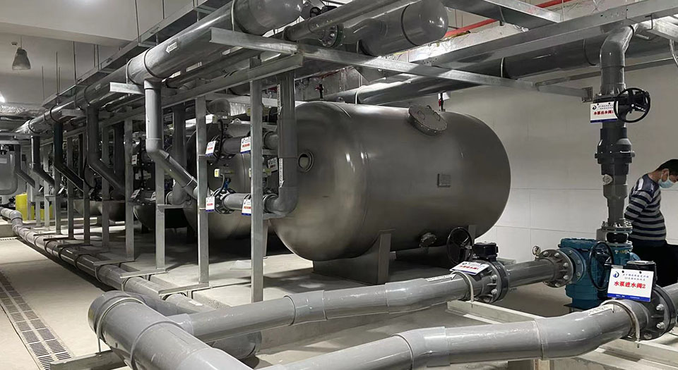 臥式過濾砂缸 臥式過濾砂缸